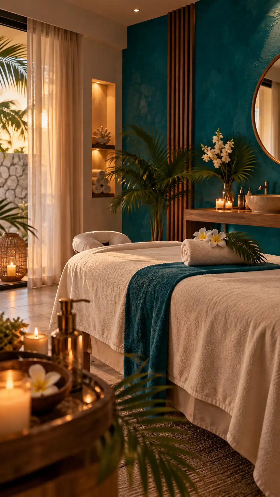 Relaxing spa treatment room at Kate's Beauty Salon & Spa in Oranjestad, Aruba